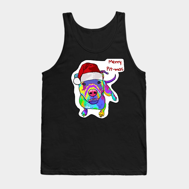 Merry Pitmas (multi colored) Tank Top by Underbite Boutique